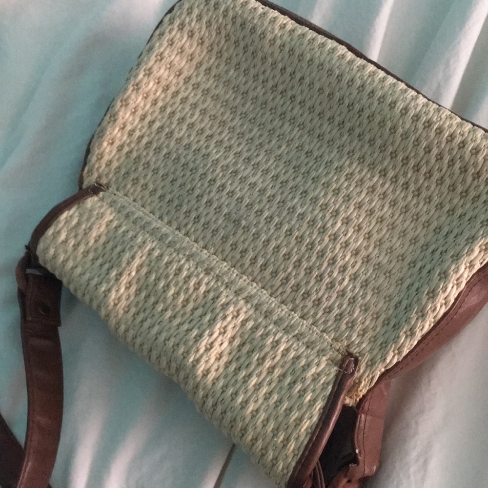 Vintage shoulder bag side bag weaved - Picture 5 of 5